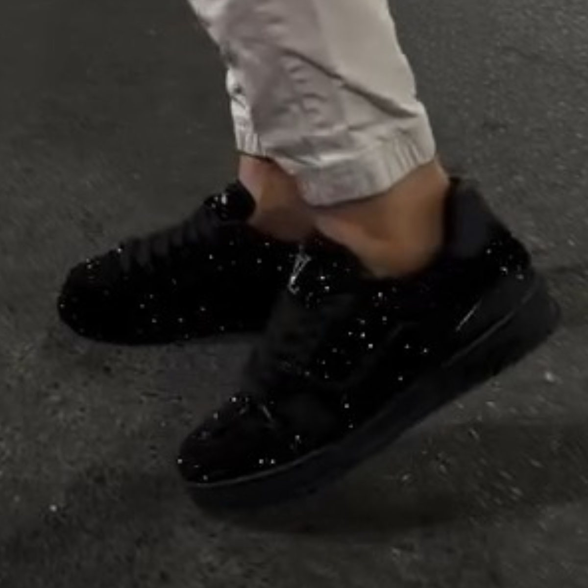 Men's Fashion Black Samurai Flats