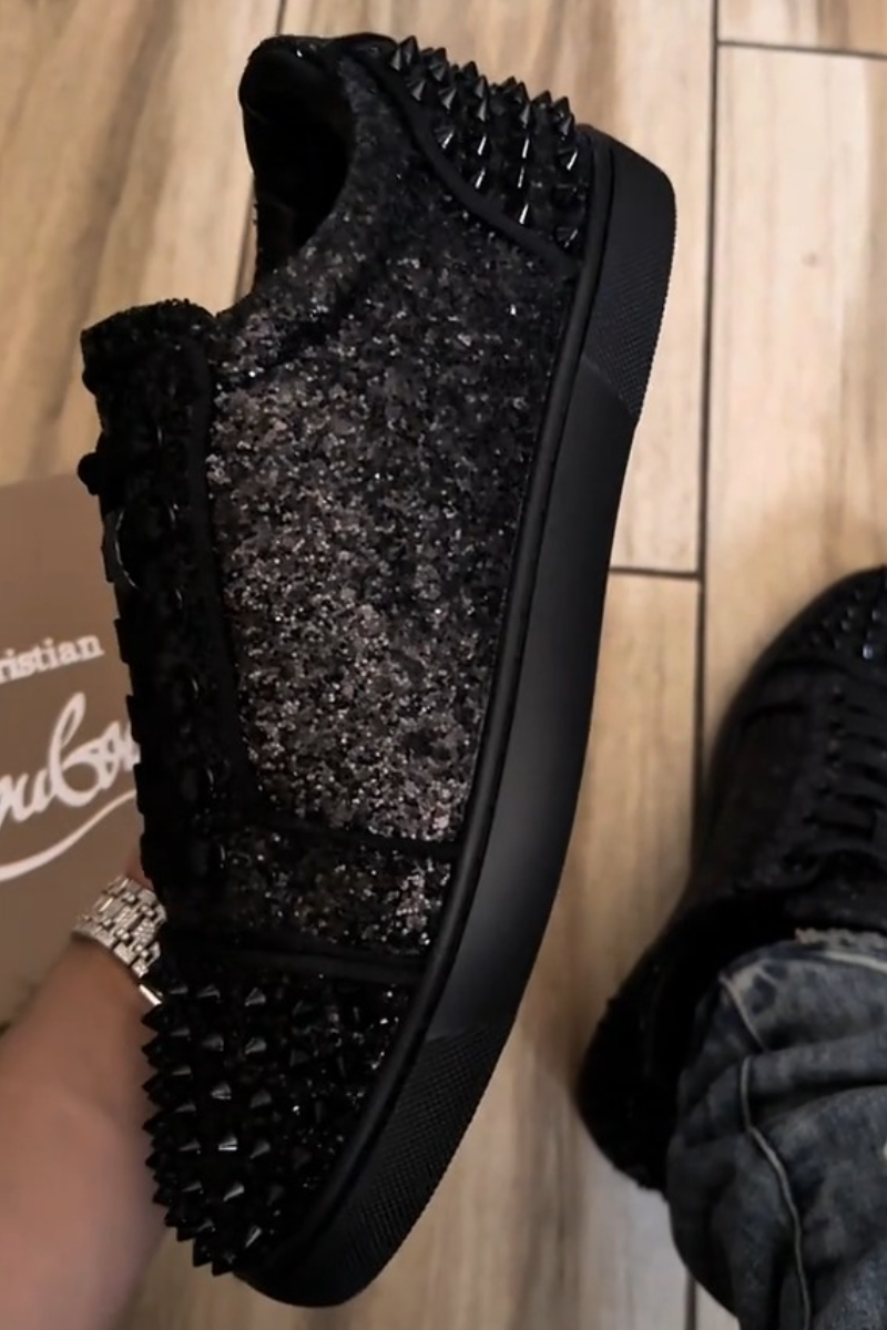 Men’s Studded Glitter Sneakers