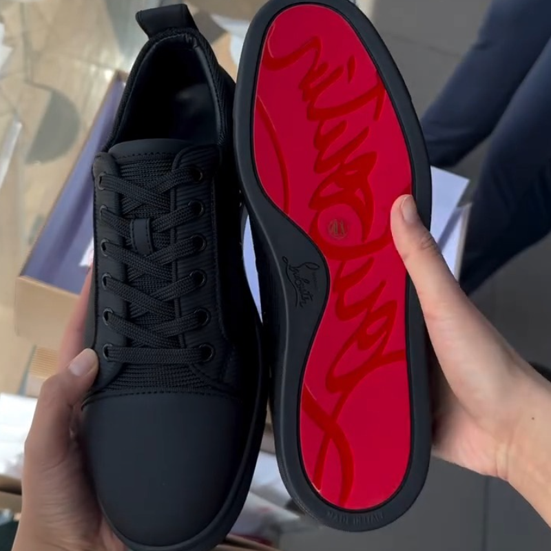 Fashion Red And Black Contrast Casual Shoes