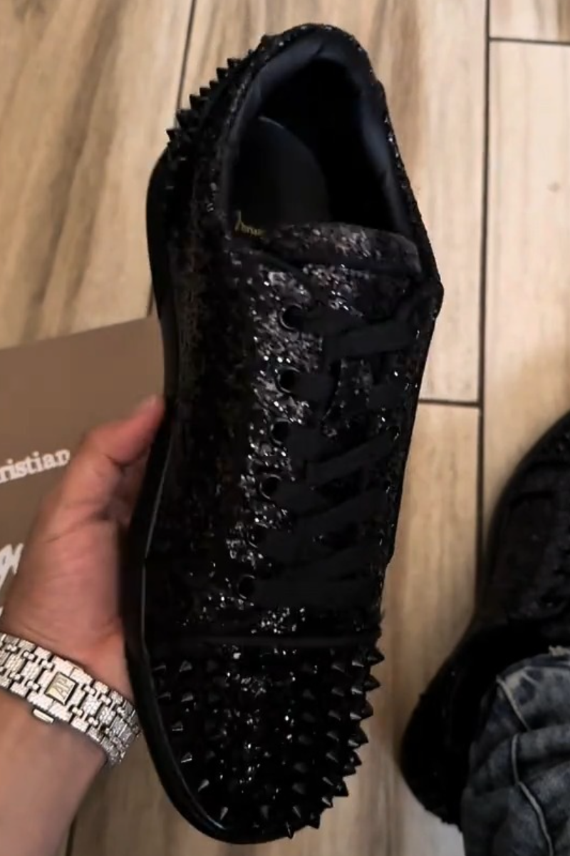 Men’s Studded Glitter Sneakers