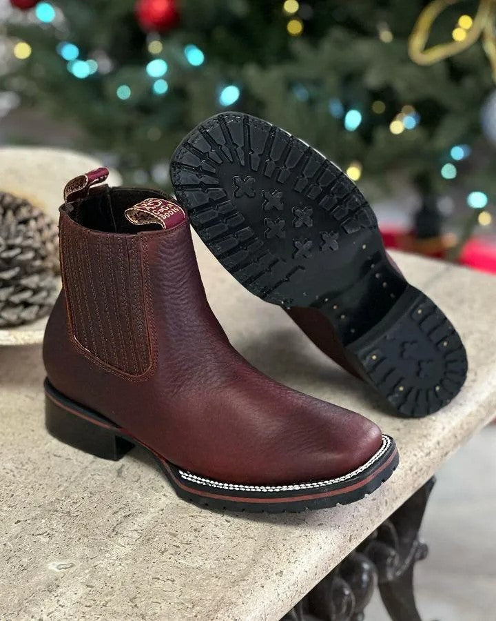 Men's square-toe cowboy boots