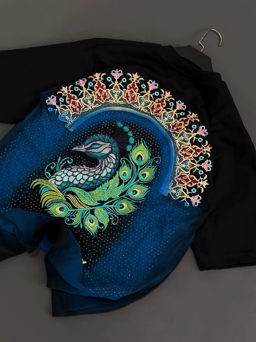 Men's Peacock Printed Tee