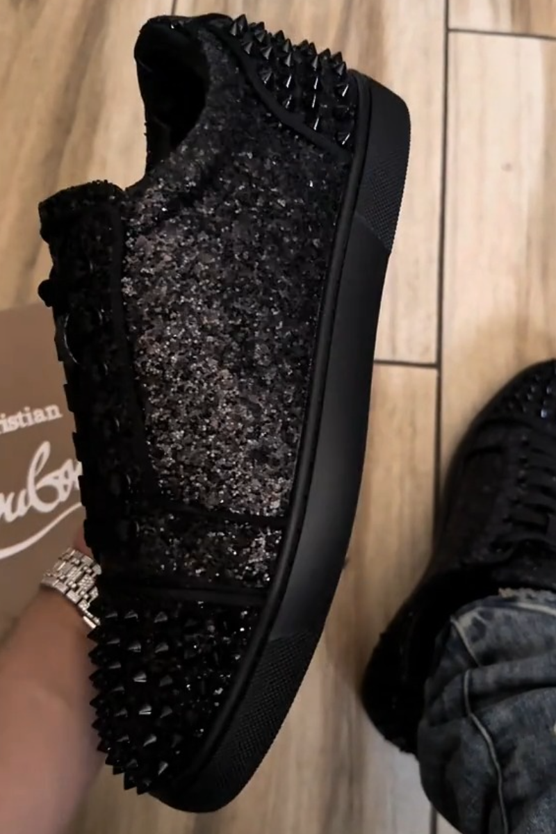Men’s Studded Glitter Sneakers