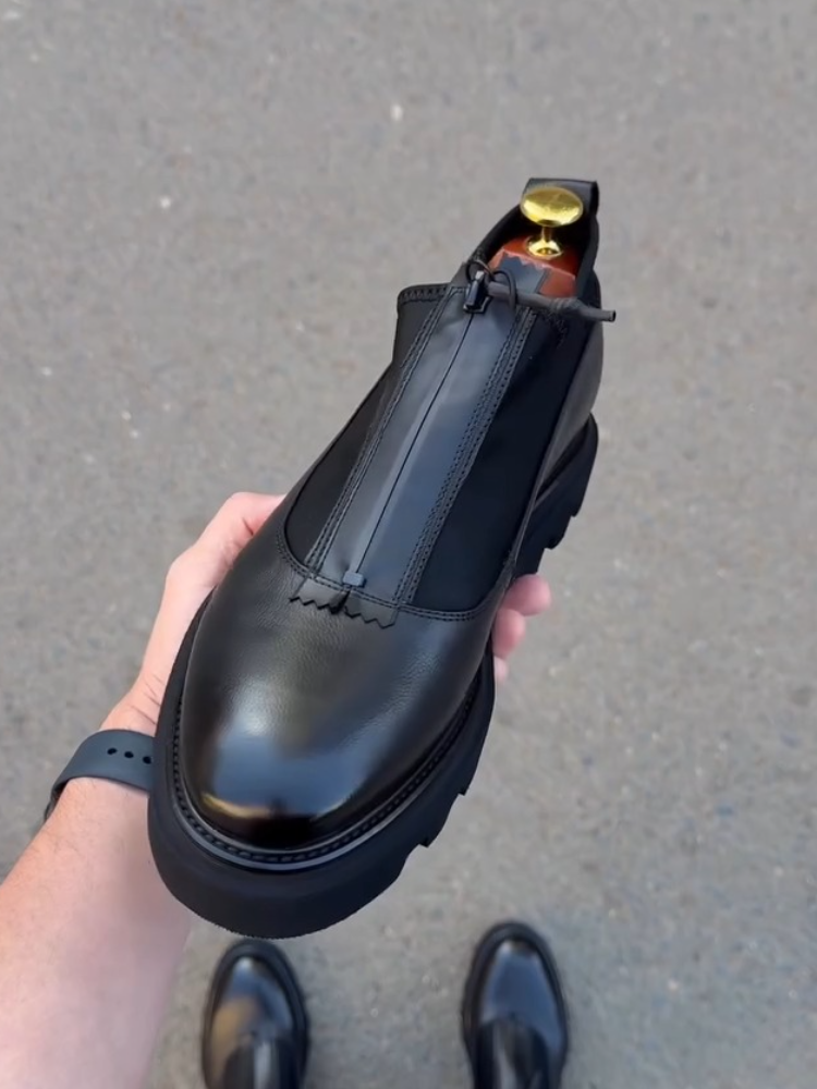 ZipLux Leather Loafers