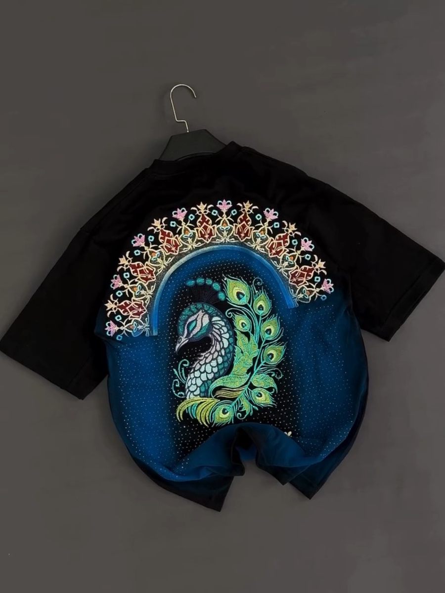 Men's Peacock Printed Tee
