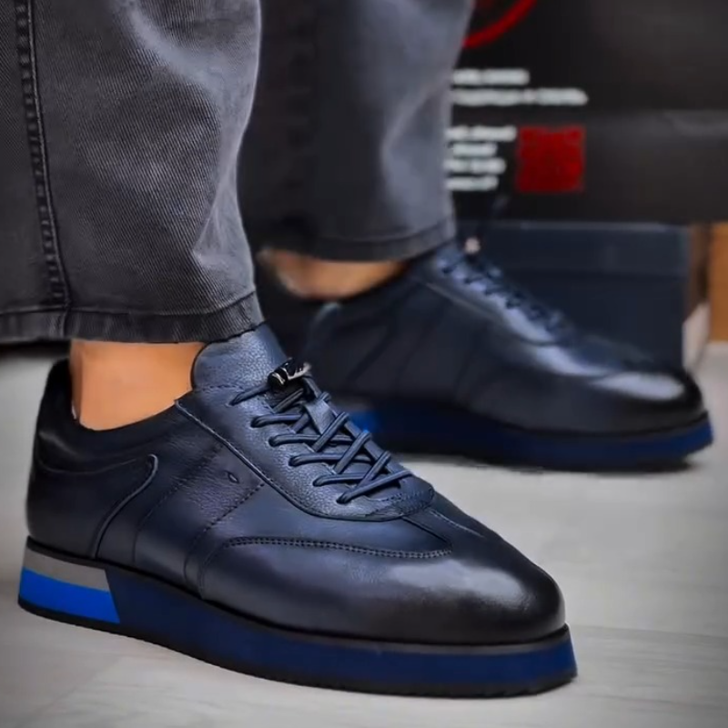 Blue HeritageBlend Retro Sneakers