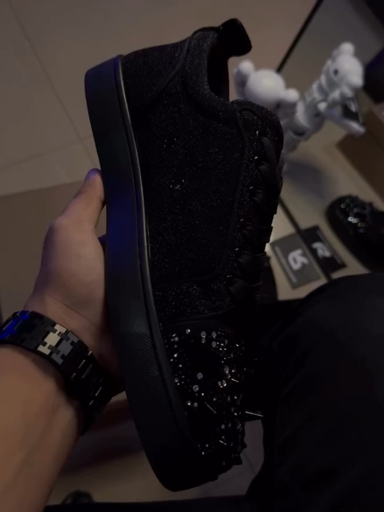 Rhinestone Skate Sneakers