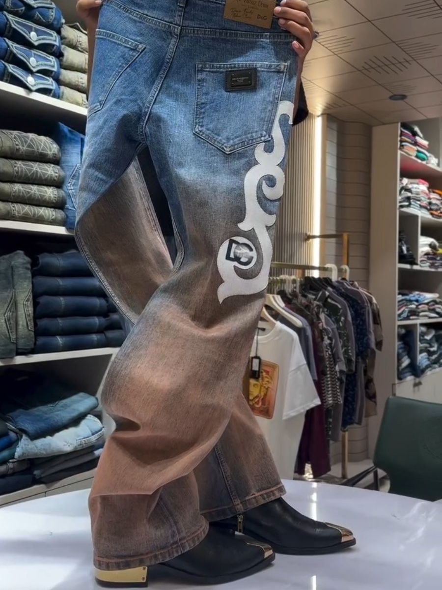 Men's Western Graduated Jeans