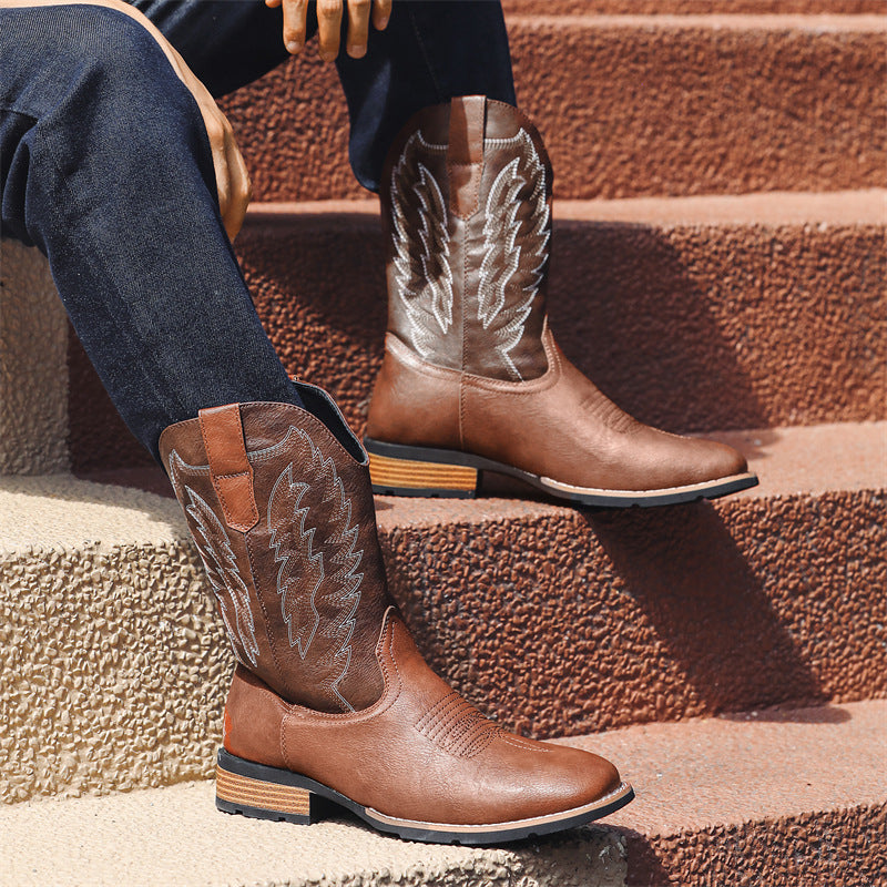 Western Soul Embroidered Rider Boots