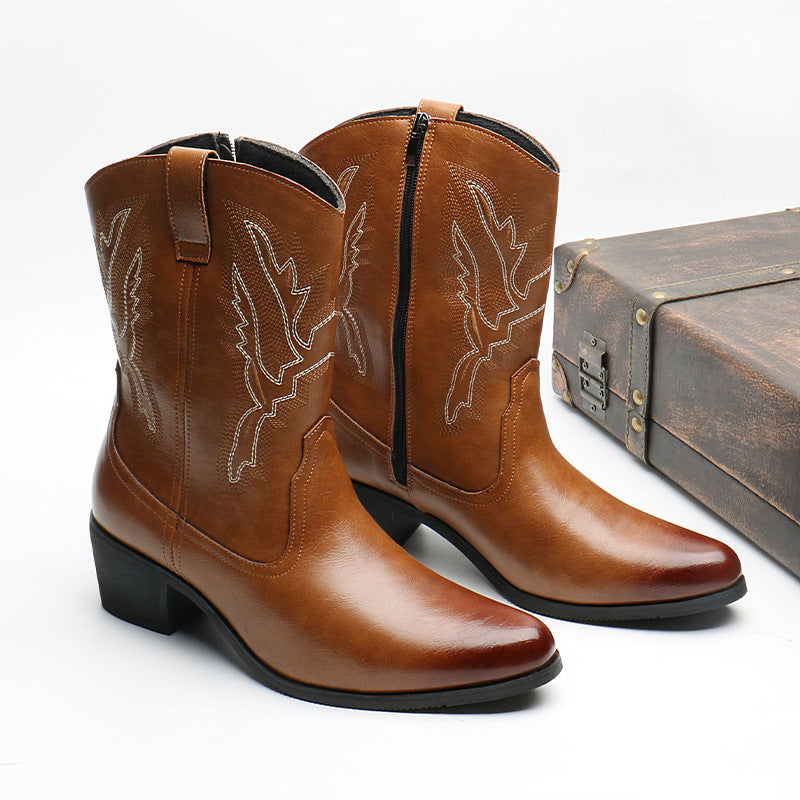 Tooling Fashion Vintage Zipper Boots