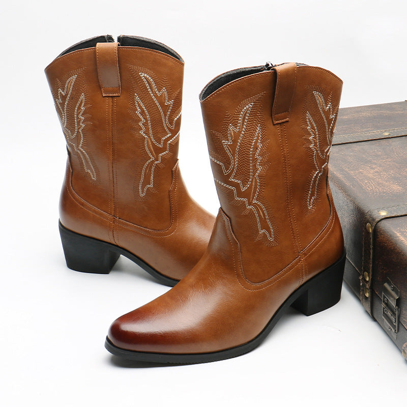 Tooling Fashion Vintage Zipper Boots
