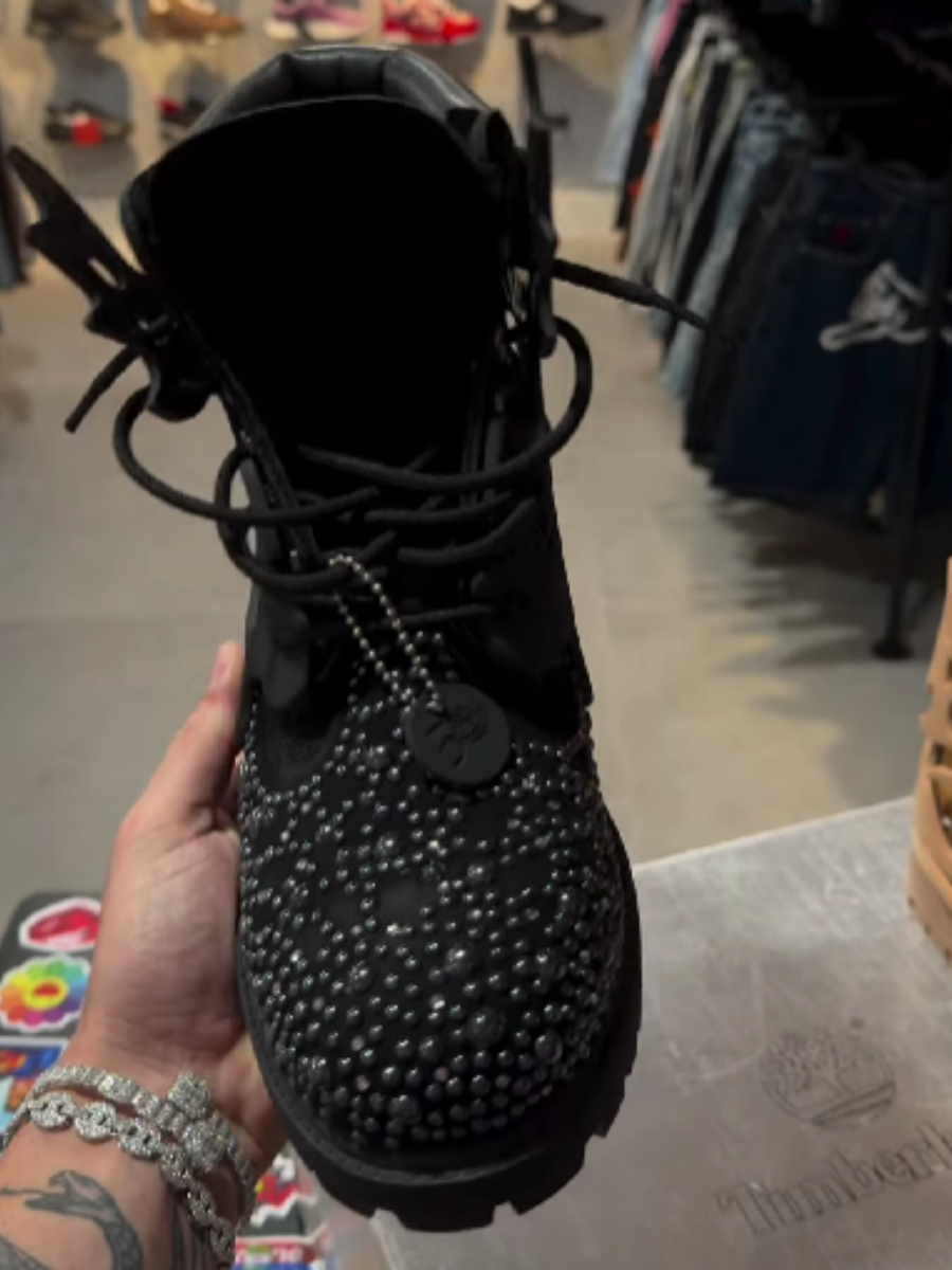 Galaxy Spike Art Boots – Handcrafted 3D Leather Design