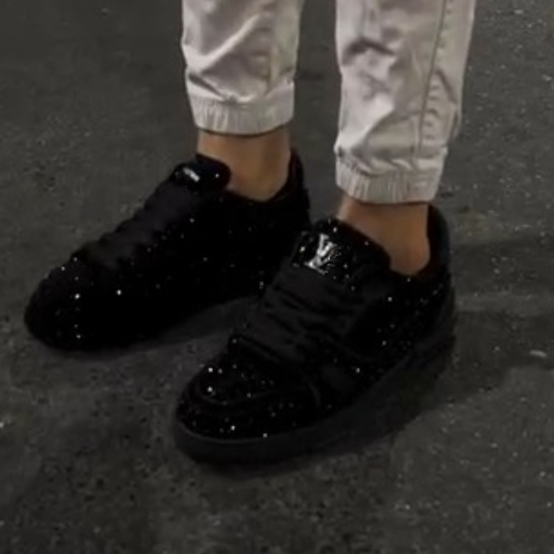 Men's Fashion Black Samurai Flats