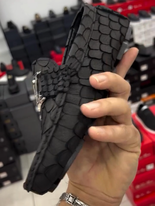 Fashion Men's Textured Leather Shoes