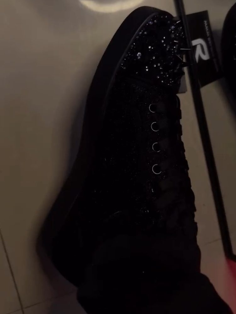 Rhinestone Skate Sneakers