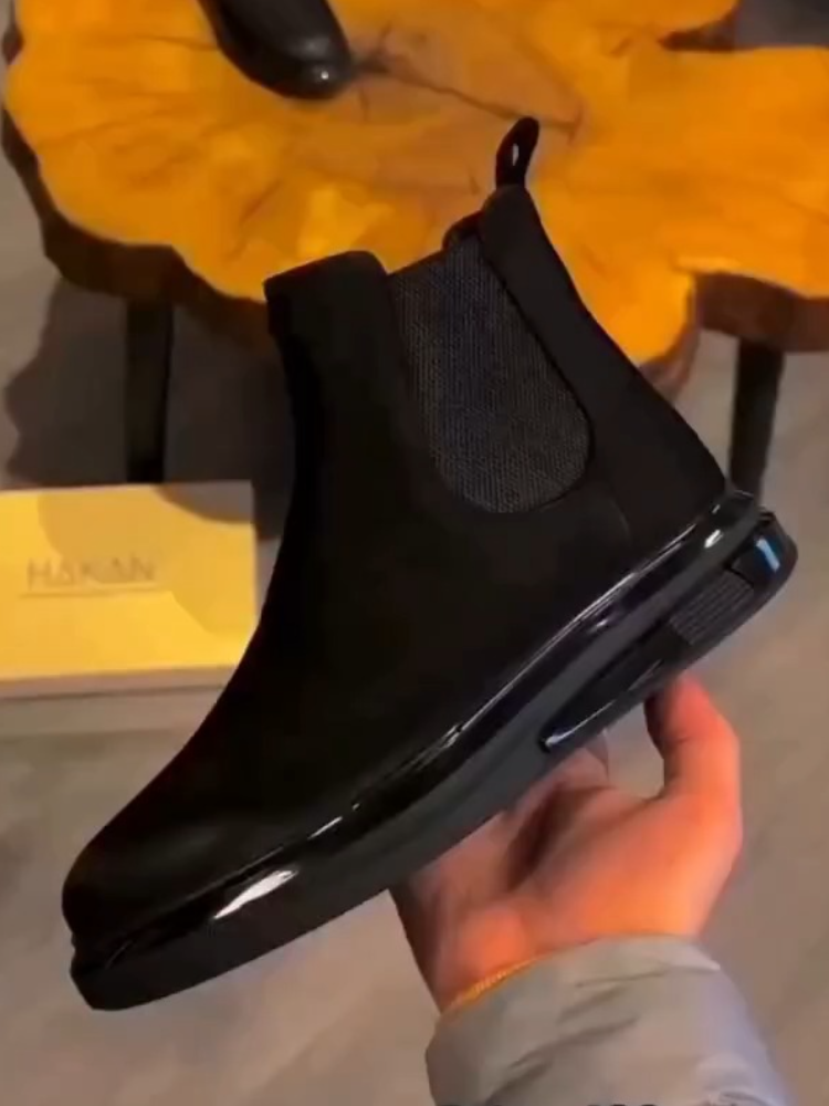 Men’s Chelsea Ankle Boots – Sleek Suede Design With Durable Sole