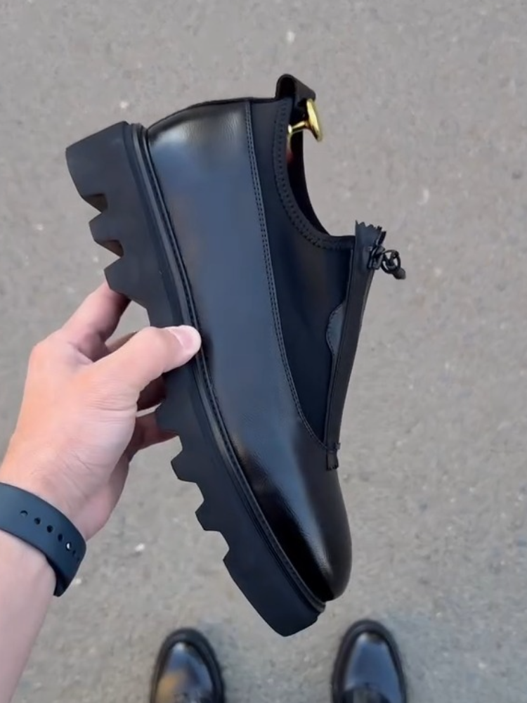 ZipLux Leather Loafers