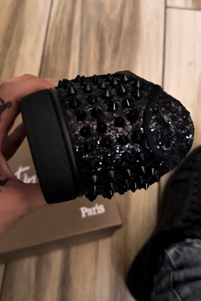 Men’s Studded Glitter Sneakers
