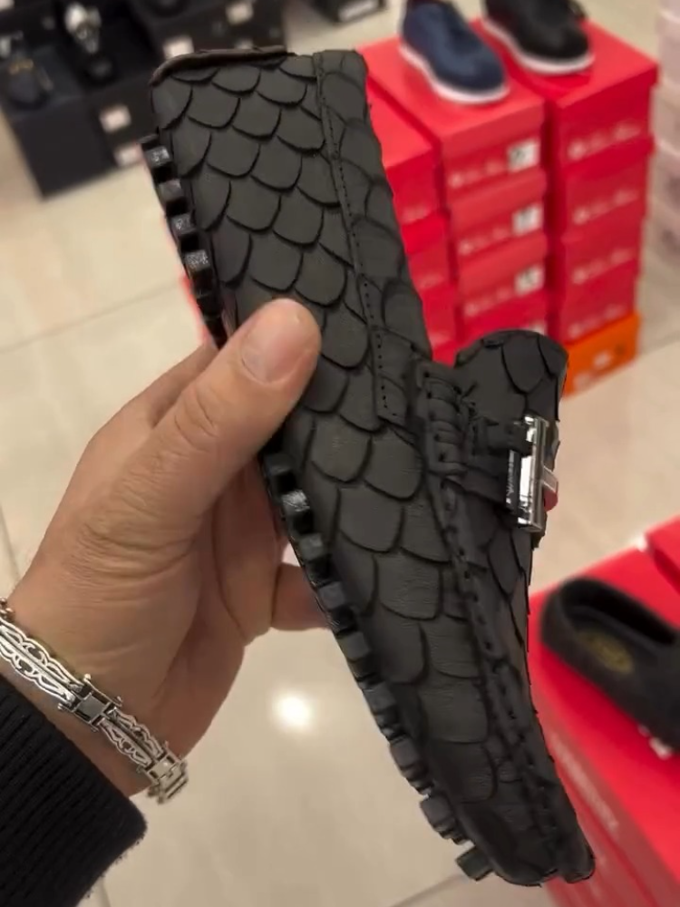 High-Shine Croc Loafers