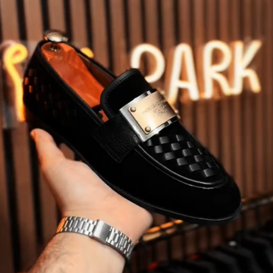 Imperium Woven Leather Loafers