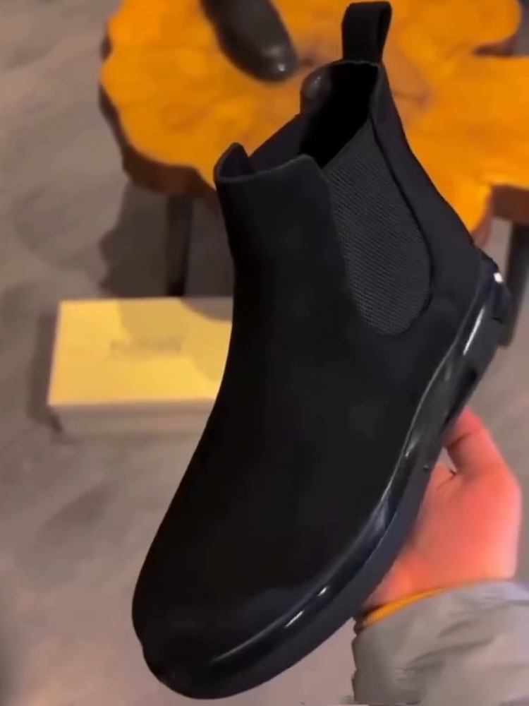 Men’s Chelsea Ankle Boots – Sleek Suede Design With Durable Sole