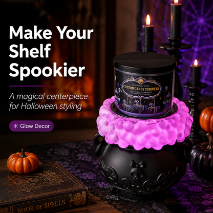 Halloween Light-Up Color-changing Cauldron