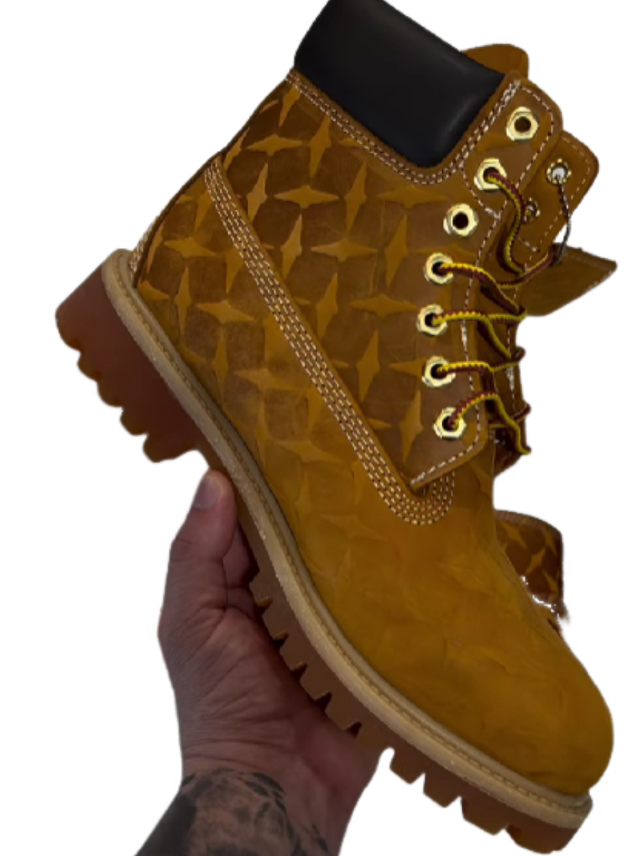Urban Scale Timber Boots – Rugged Textured Leather
