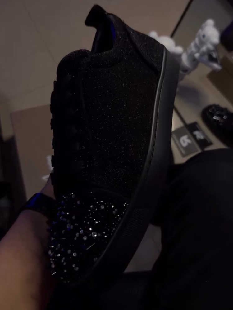 Rhinestone Skate Sneakers