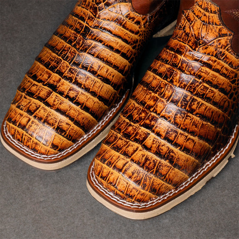 Men's Square-toe Embroidered Western Cowboy Boots