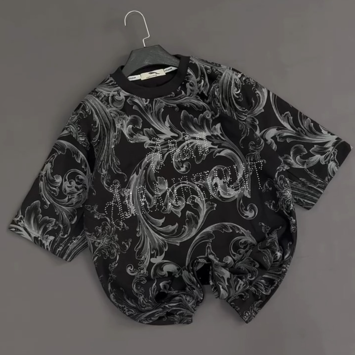 Men's Snake And Apple Print T-Shirt