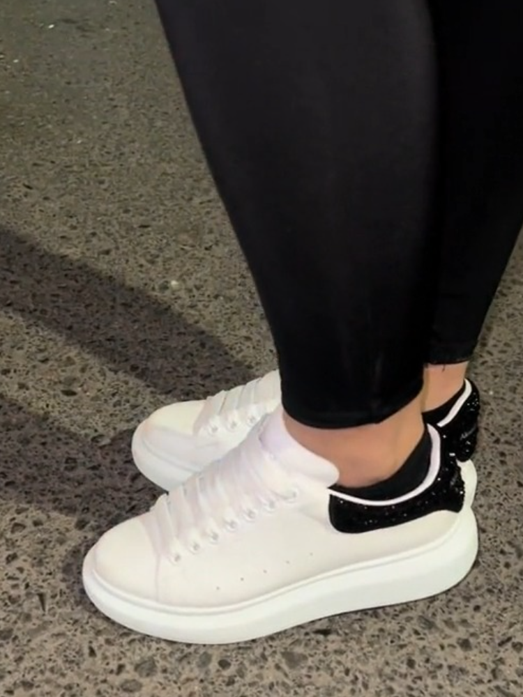 Men’s Platform Luxe Sneakers With Spark Detail
