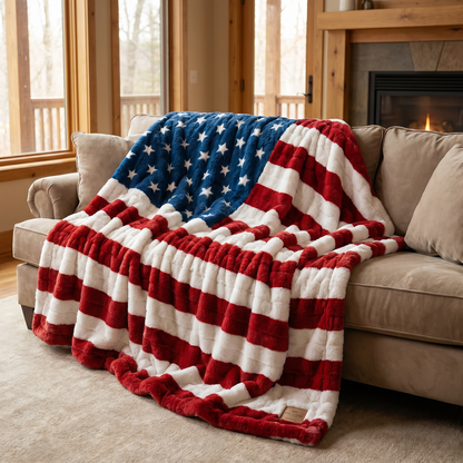 Patriots - Hugs Flag Blanket