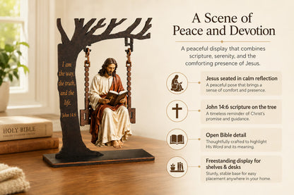 🔥Last Day 50% OFF - ✝️📚Christian Jesus Swing Ornament