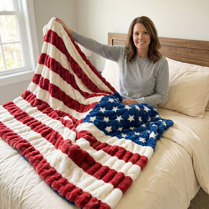 Patriots - Hugs Flag Blanket