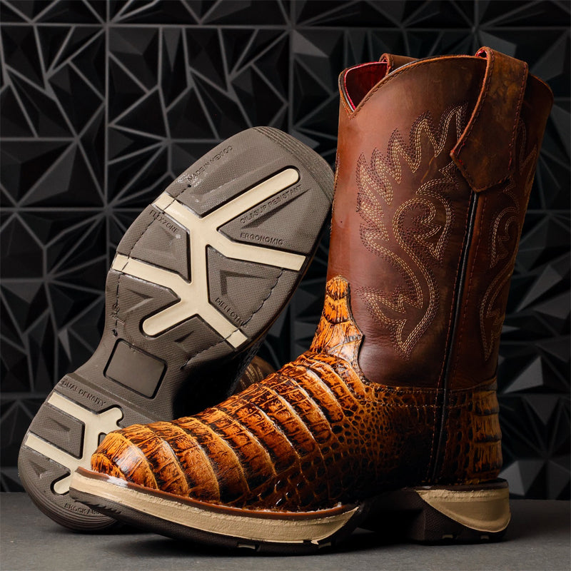 Men's Square-toe Embroidered Western Cowboy Boots