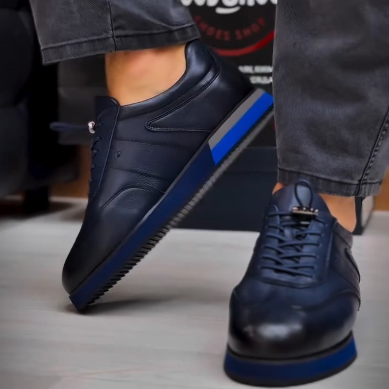 Blue HeritageBlend Retro Sneakers