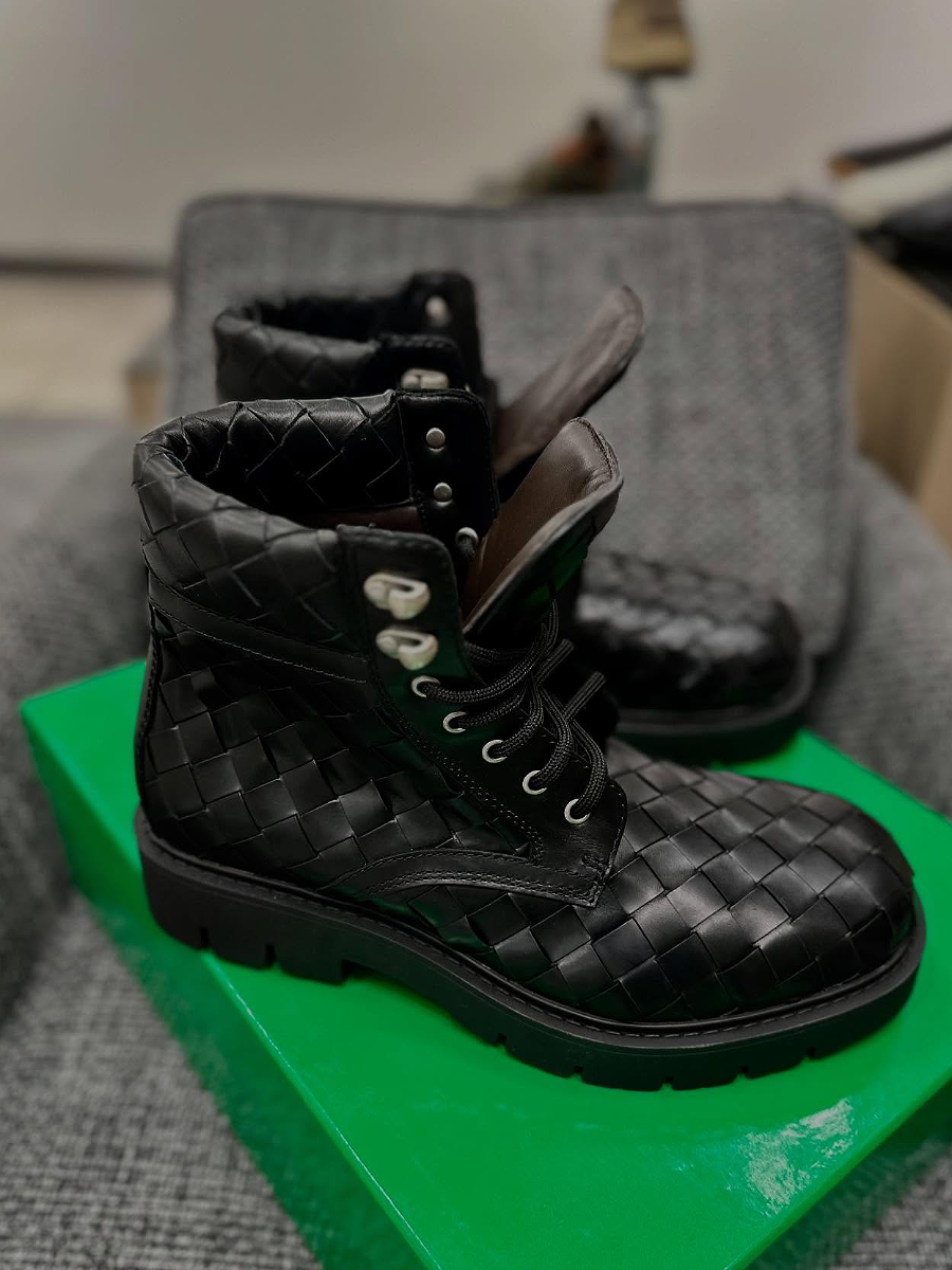 Braided Square-Toe Boots