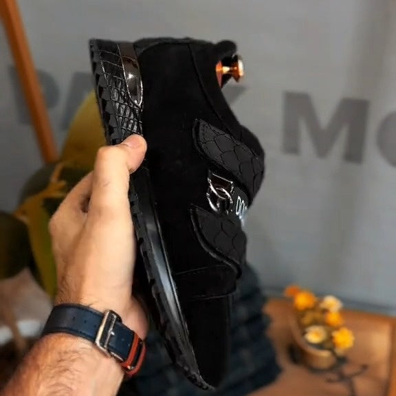 Men’s Croc-Embossed Gloss Shoes