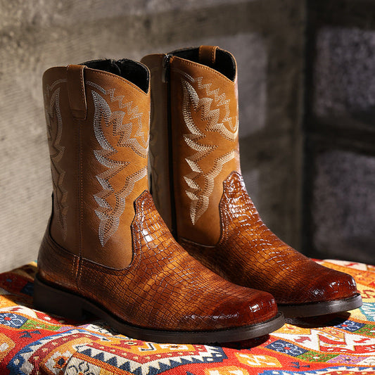 Western Soul Breathable Pointed Toe Boots