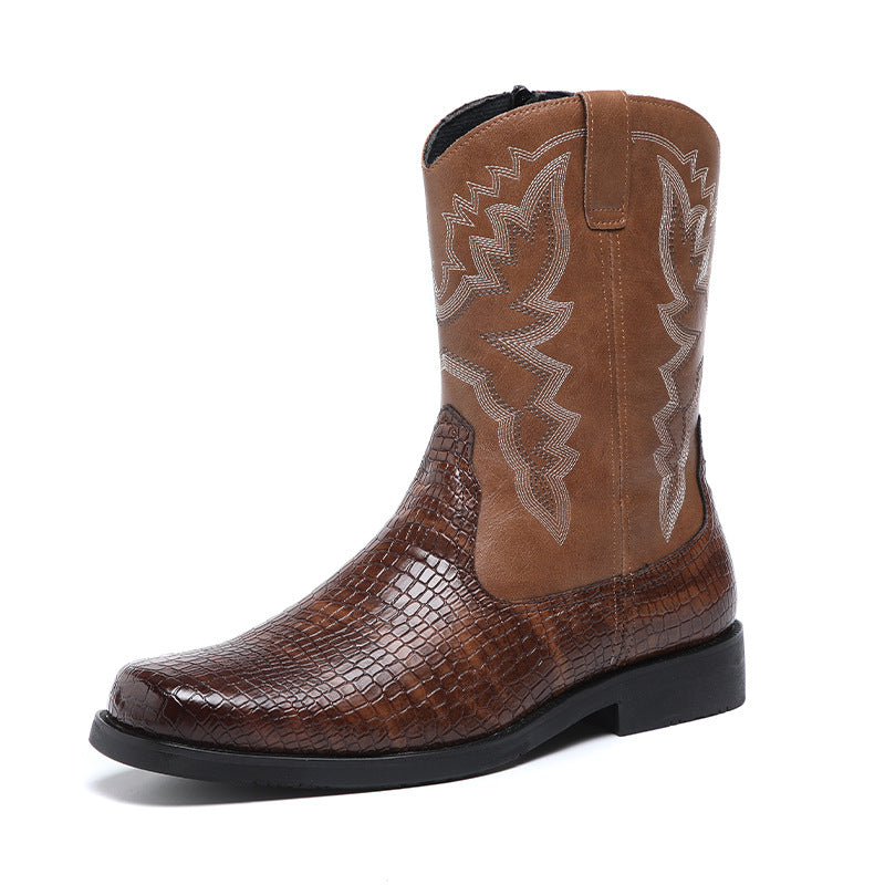 Western Soul Breathable Pointed Toe Boots