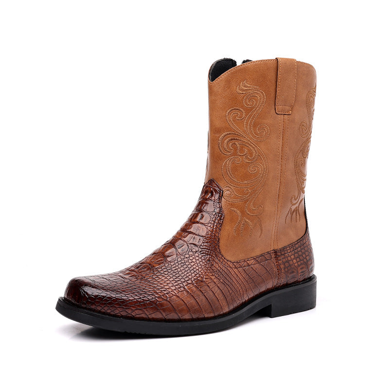 Western Soul Vintage Zipper Boots