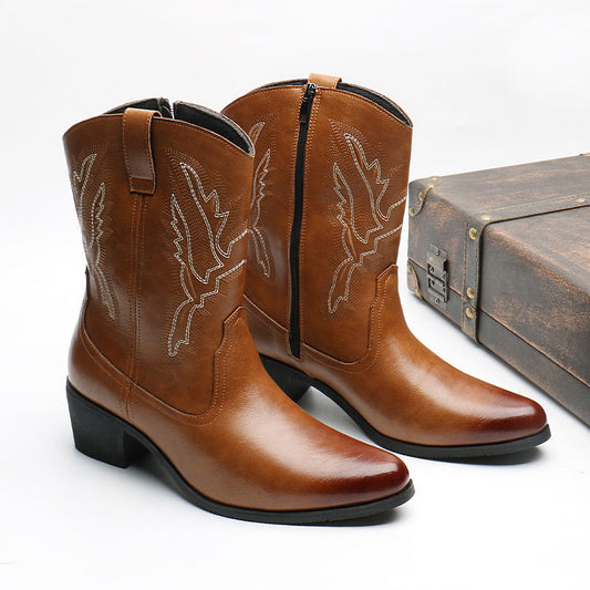 Tooling Fashion Vintage Zipper Boots