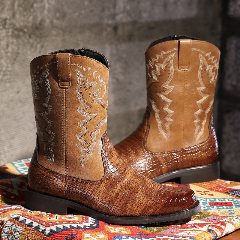 Western Soul Breathable Pointed Toe Boots