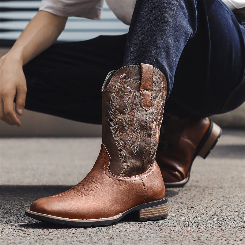 Western Soul Embroidered Rider Boots