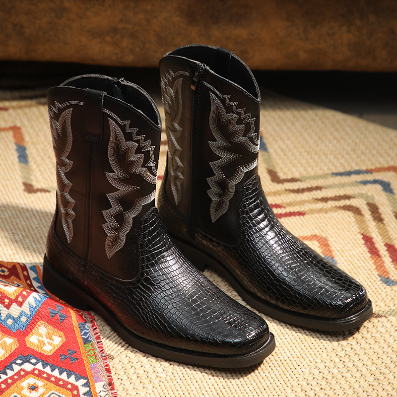 Western Soul Breathable Pointed Toe Boots