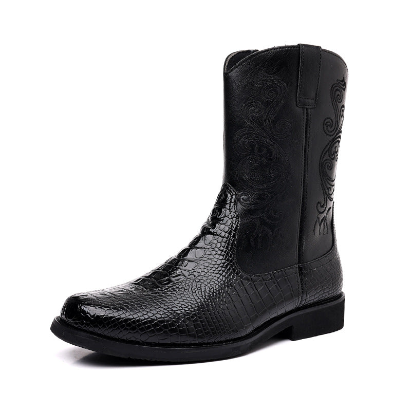 Western Soul Vintage Zipper Boots