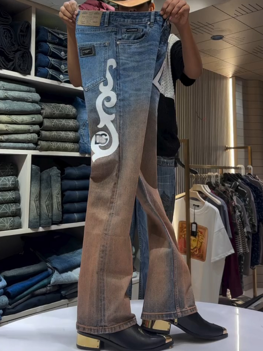 Men's Western Graduated Jeans