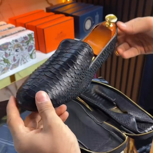 Luxury Crocodile Pattern Comfortable Leather Shoes