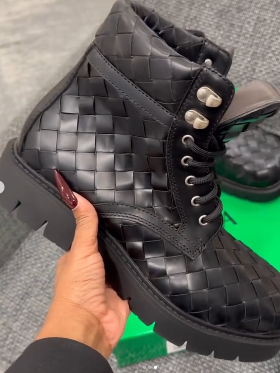 Braided Square-Toe Boots