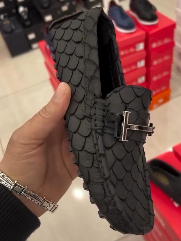 High-Shine Croc Loafers